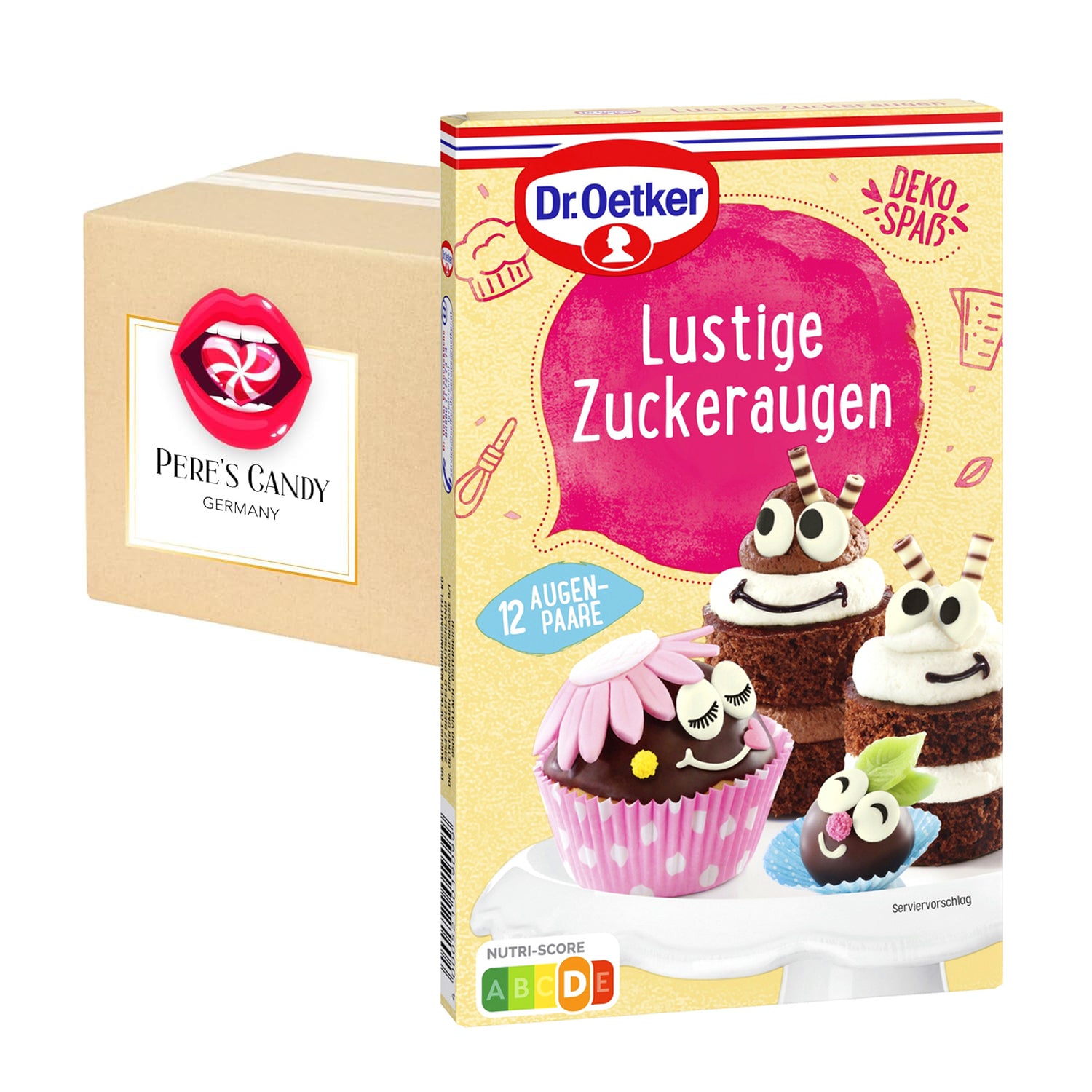 Dr. Oetker Fun Sugar Eyes - 12 Pairs