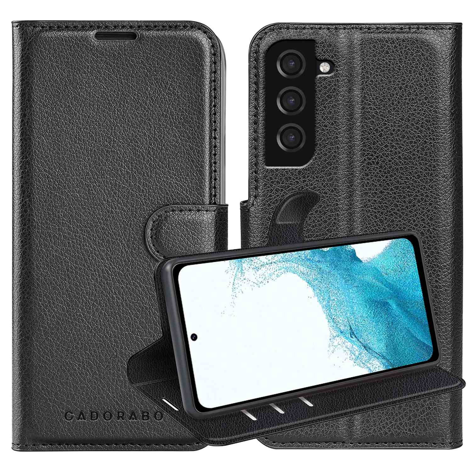 Image of Suitable For Galaxy S22 Case Protective Cover With Magnetic Closure, Stand Function And Card Slot Flip Case Cover Etui Mobile Phone Case Book Bag