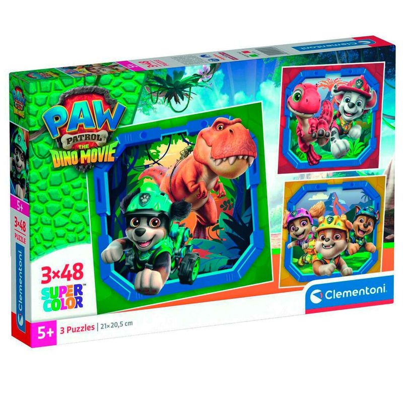 Canina Dino Movie Puzzle 3x48 Piezas