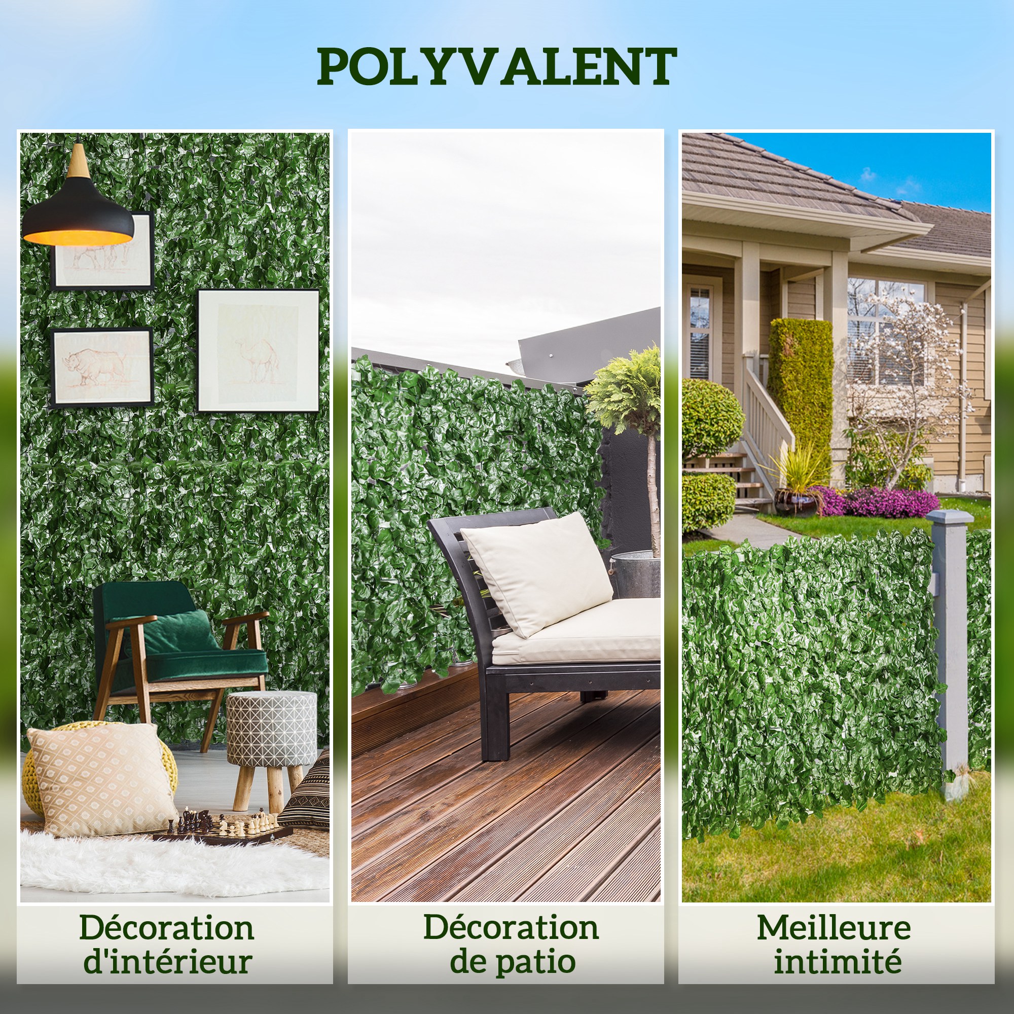 Haie Artificielle MaJher 1.5x5m - Brise Vue Balcon Jardin