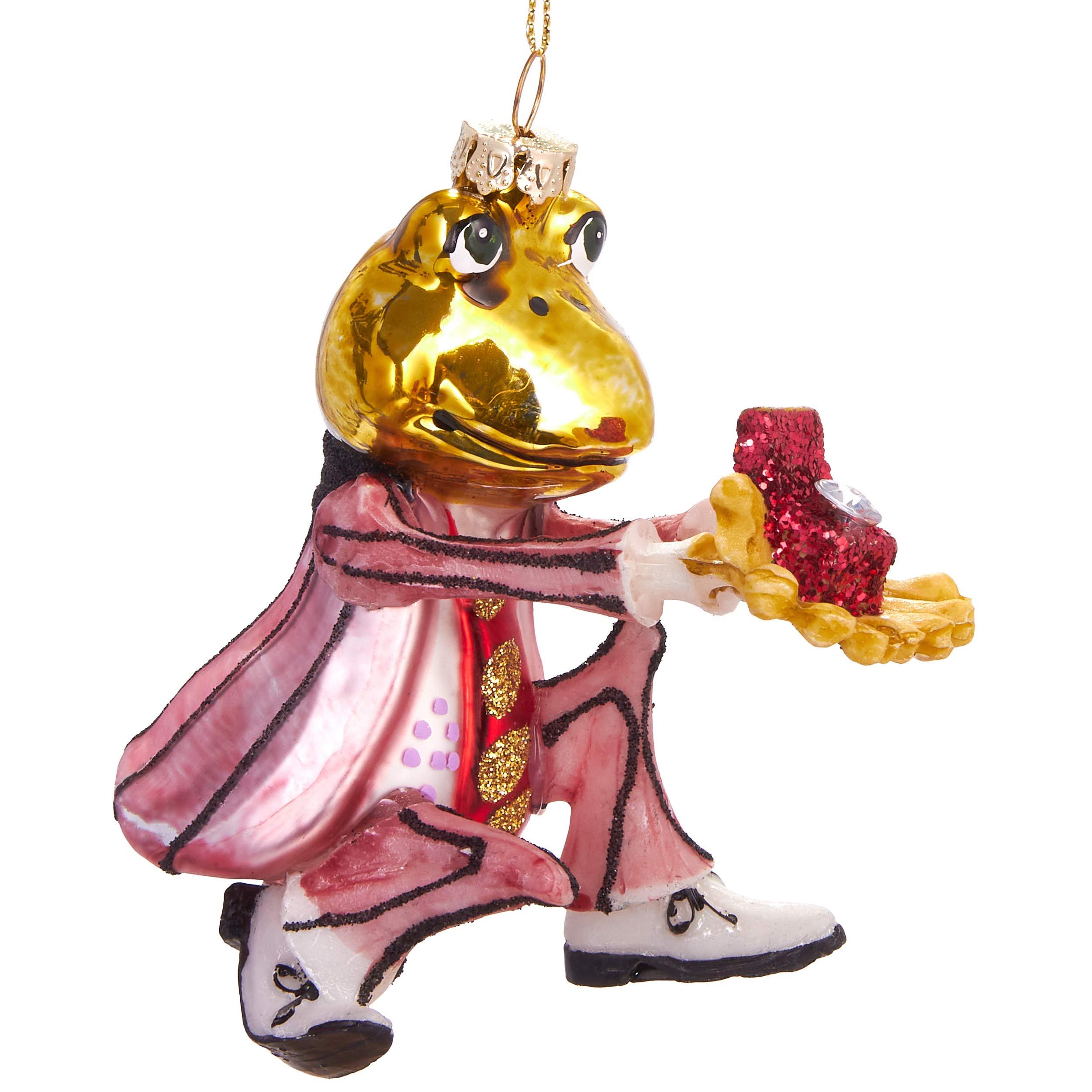 Image of Brubaker Application Ring - Hand-painted Christmas Ball Made Of Glass - Mouth-blown Christmas Tree Decoration Figures Funny Decor Hook Ball - 11 Cm