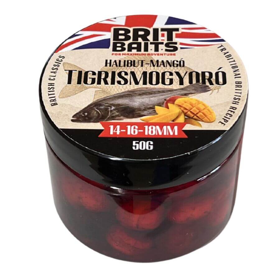 Britbaits Colored Tiger Nut Hook Bait Halibut-mango 50g