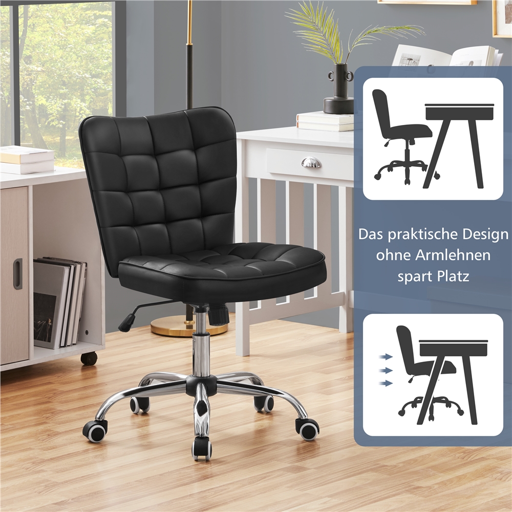 Image of Costoffs Office Chair Ergonomic Desk Chair Height Adjustable Swivel Chair Cosmetic Stool Executive Chair Home Office Chair Padded Chair With Wheels