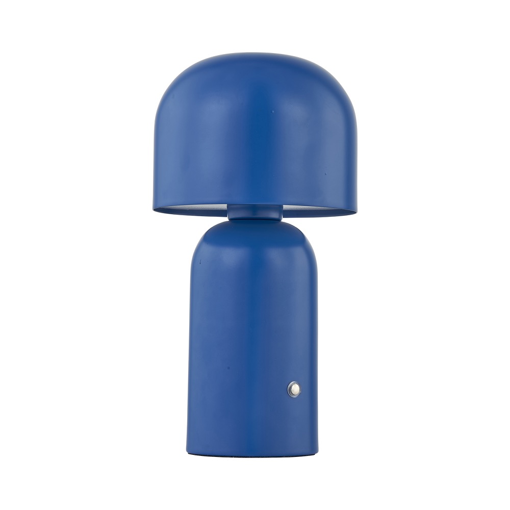 First Choice Lighting Christina - Navy Blue LED Rechargeable Touch Table Lamp