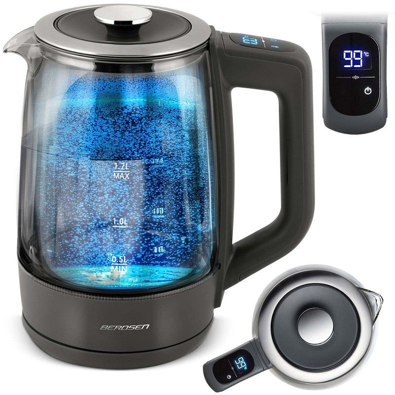 Berdsen BD-711 1,7L Elektrisk Vattenkokare i Glas