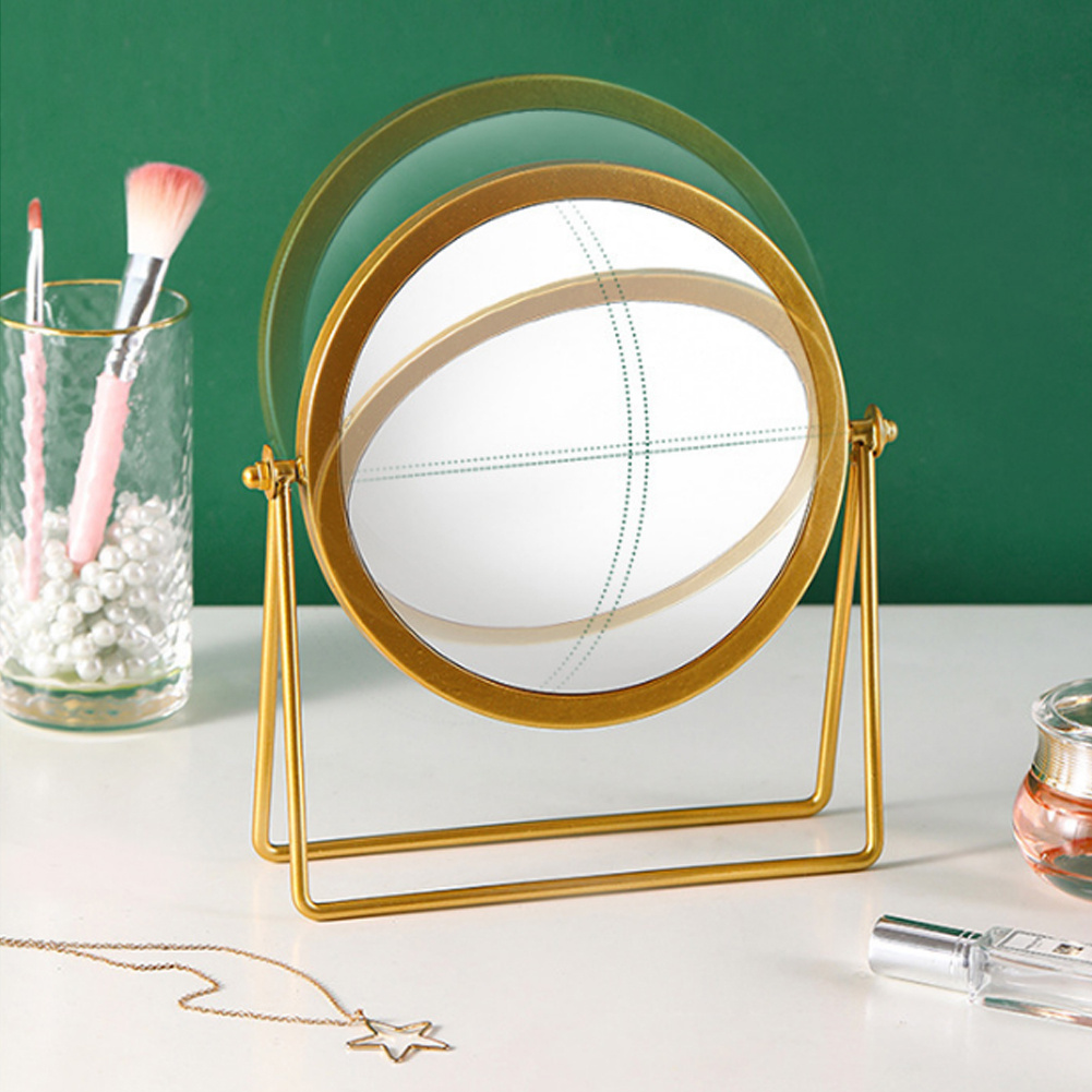 Round Shape Beauty Vanity Mirror with Stand