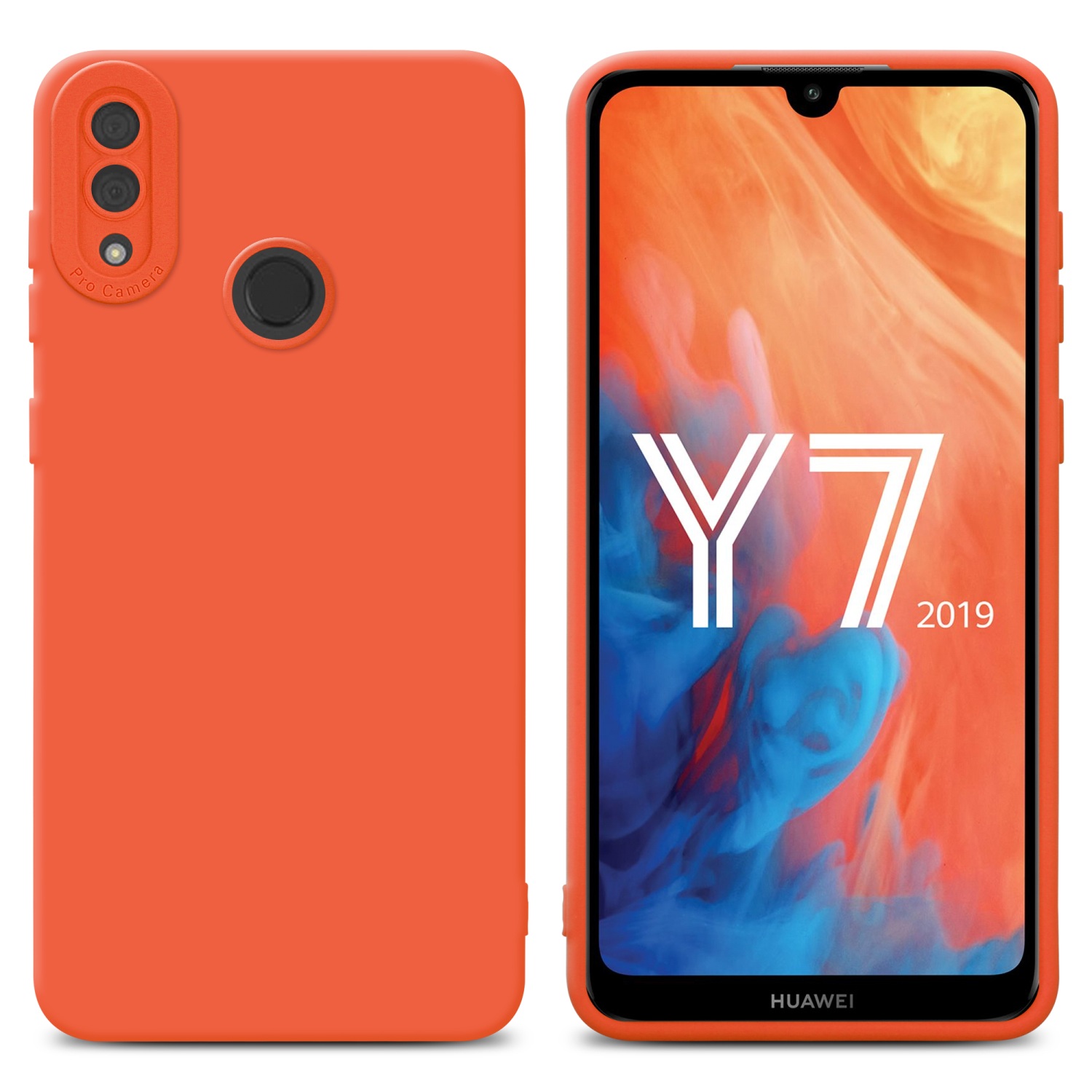 Protective Case Suitable For 2019 / Y7 Prime 2019, Made Of Flexible Tpu Silicone
