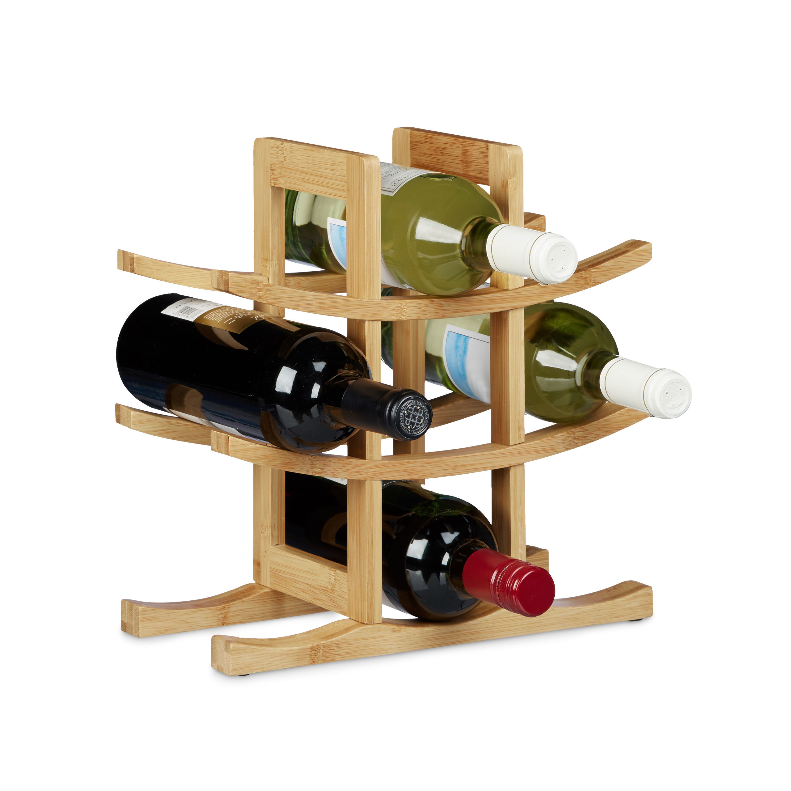 Wine Rack In Natural - (w)30 X (h)30 X (d) Cm