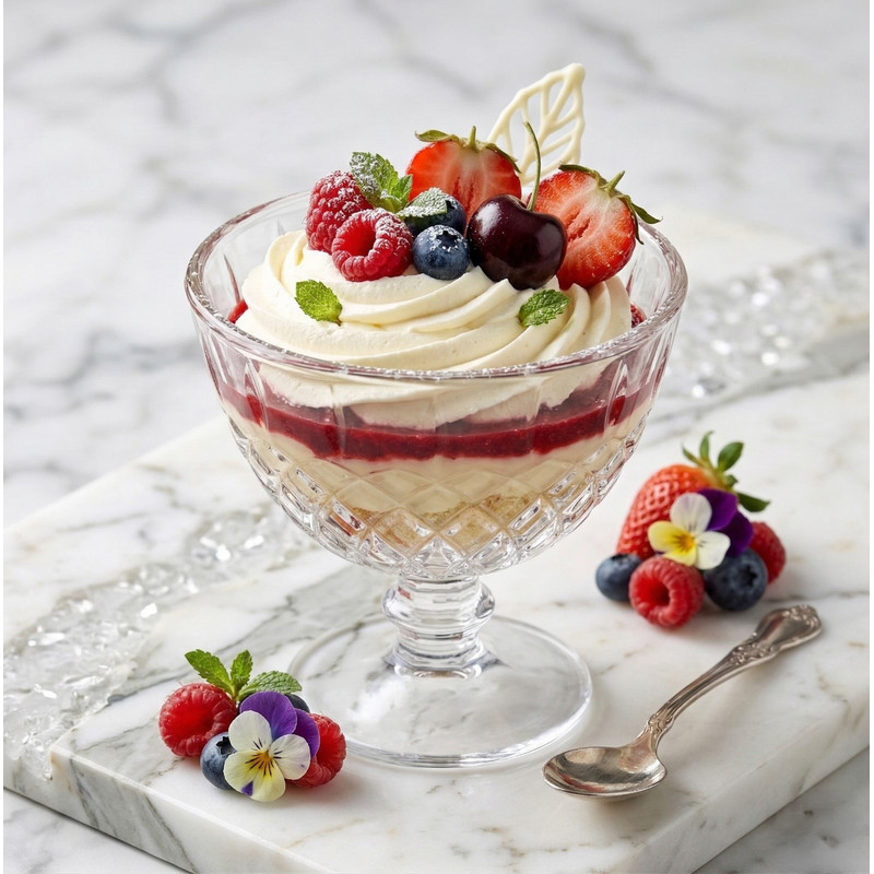 Image of Set Of 6 Glass Dessert Cups For Ice Cream 250 Ml / 325ml