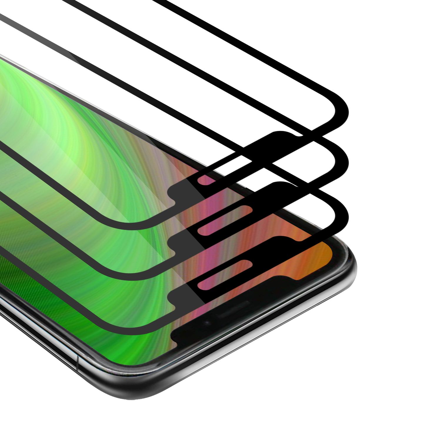 3x Full Screen Protector Compatible For Iphone 13 Tempered Glass Screen Protector Film