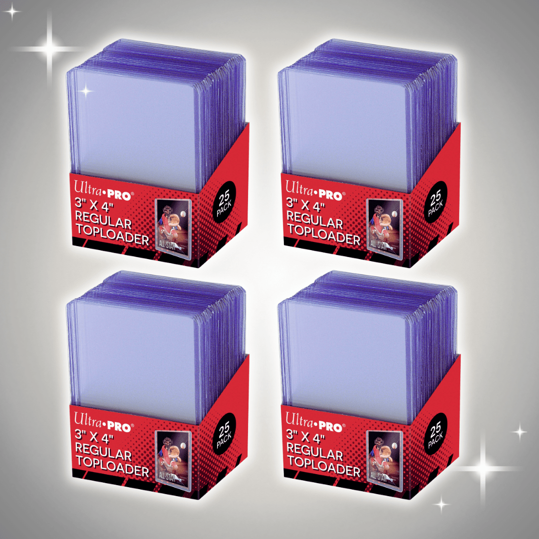 E-shop 4x Ultra PRO Clear Regular Toploader 3" x 4" | je 25 Stück | Karten Schutzhüllen
