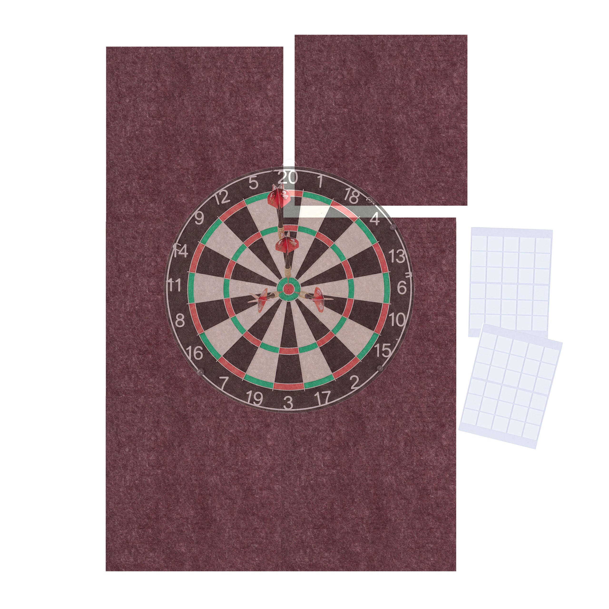 Image of 6-piece Dartboard Protector Set In - 60 X 90 Cm
