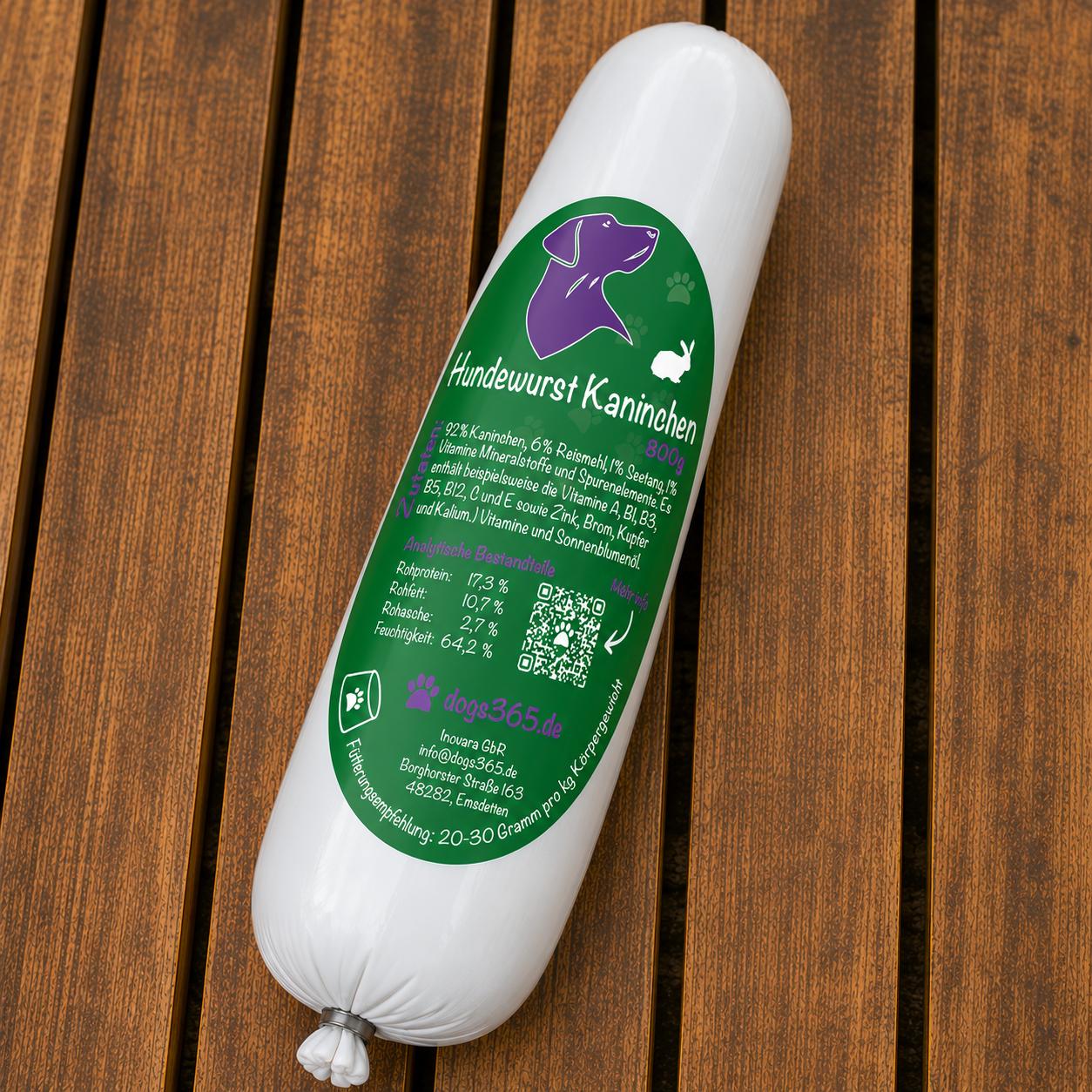 Dog Sausage Rabbit 800 Grams