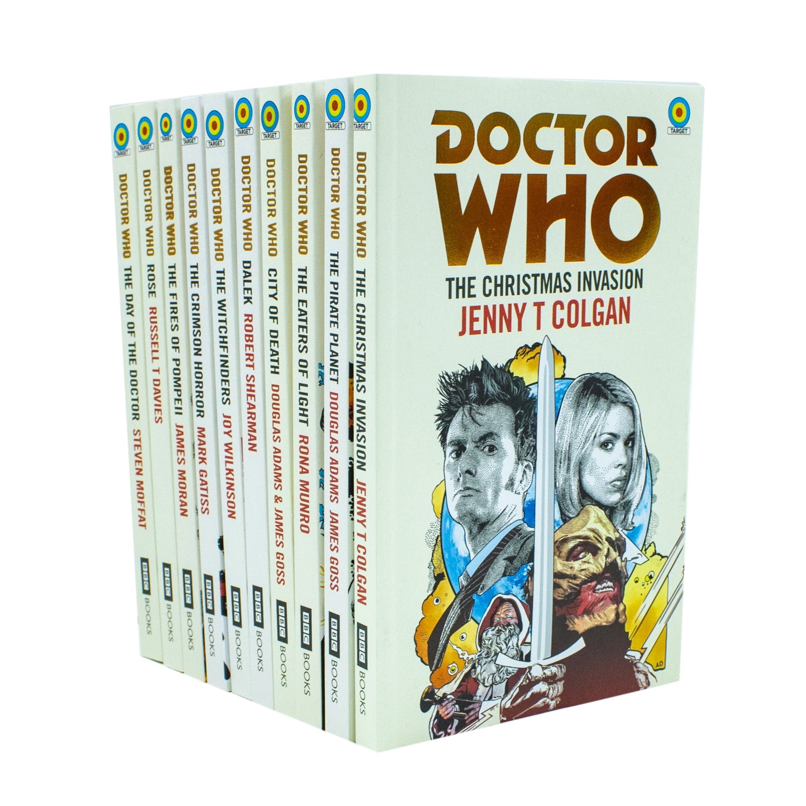 TEMU Doctor Who: Target Collection 10 Books Set (the Pirate Planet, City Of Death, Crimson Horror, Day Of The Doctor, Dalek, Fires Of Pompeii, Rose,