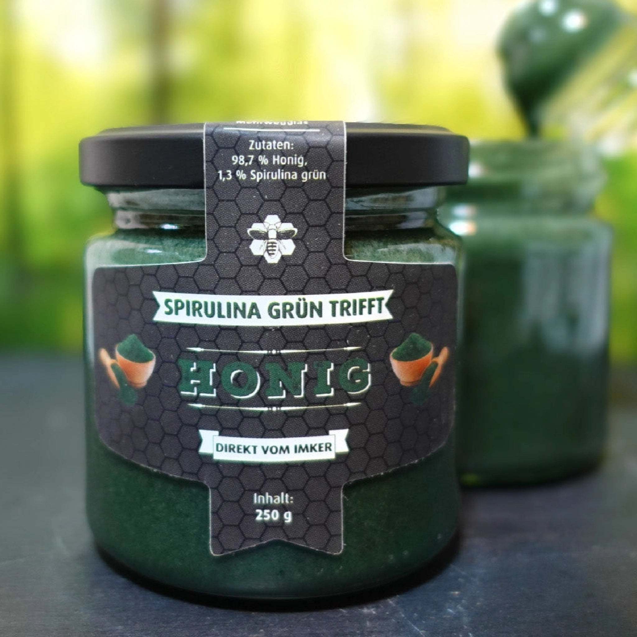 E-shop Spirulina Grün mit Honig - leicht algig & besonders | 250g