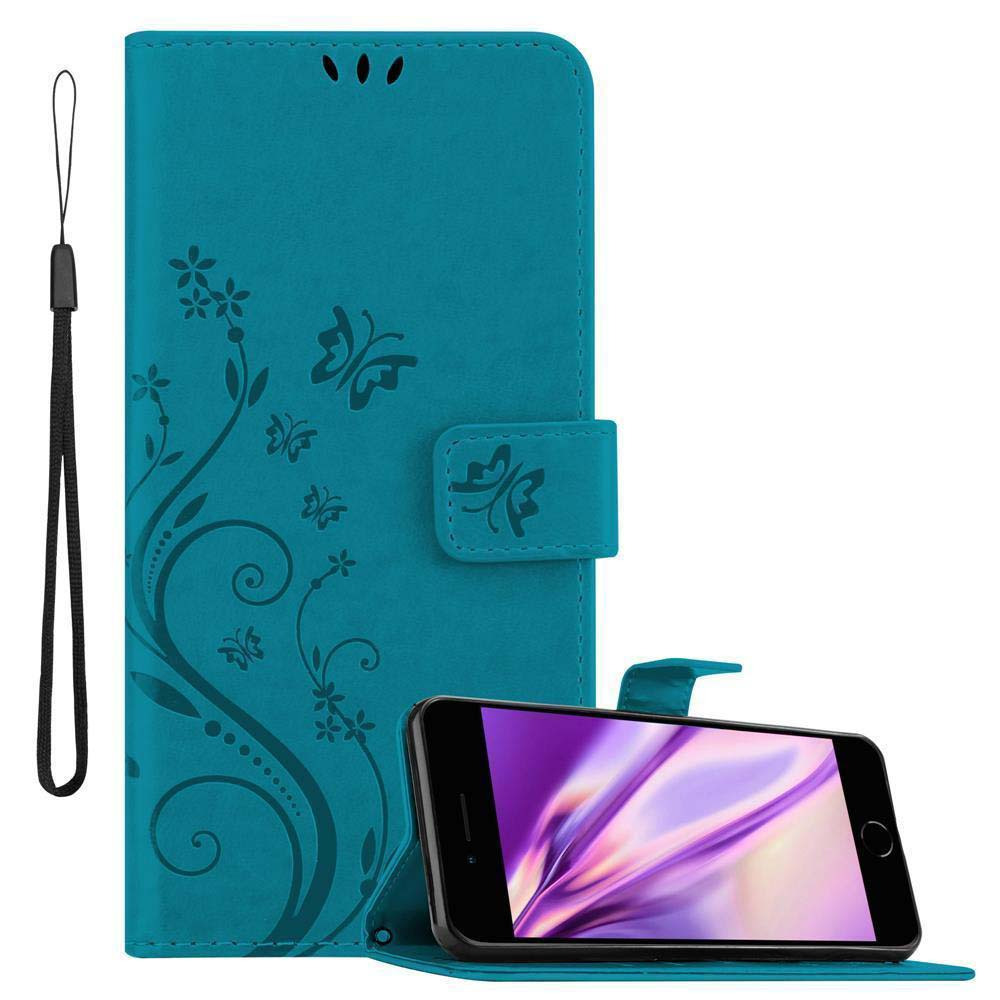 Case Compatible For Iphone 7 / 7s / 8 / Se 2020 Protective Cover With Magnetic Closure, Stand Function And Card Slots Flip Case Flower Cover Phone Case Foldable Case Book Bag
