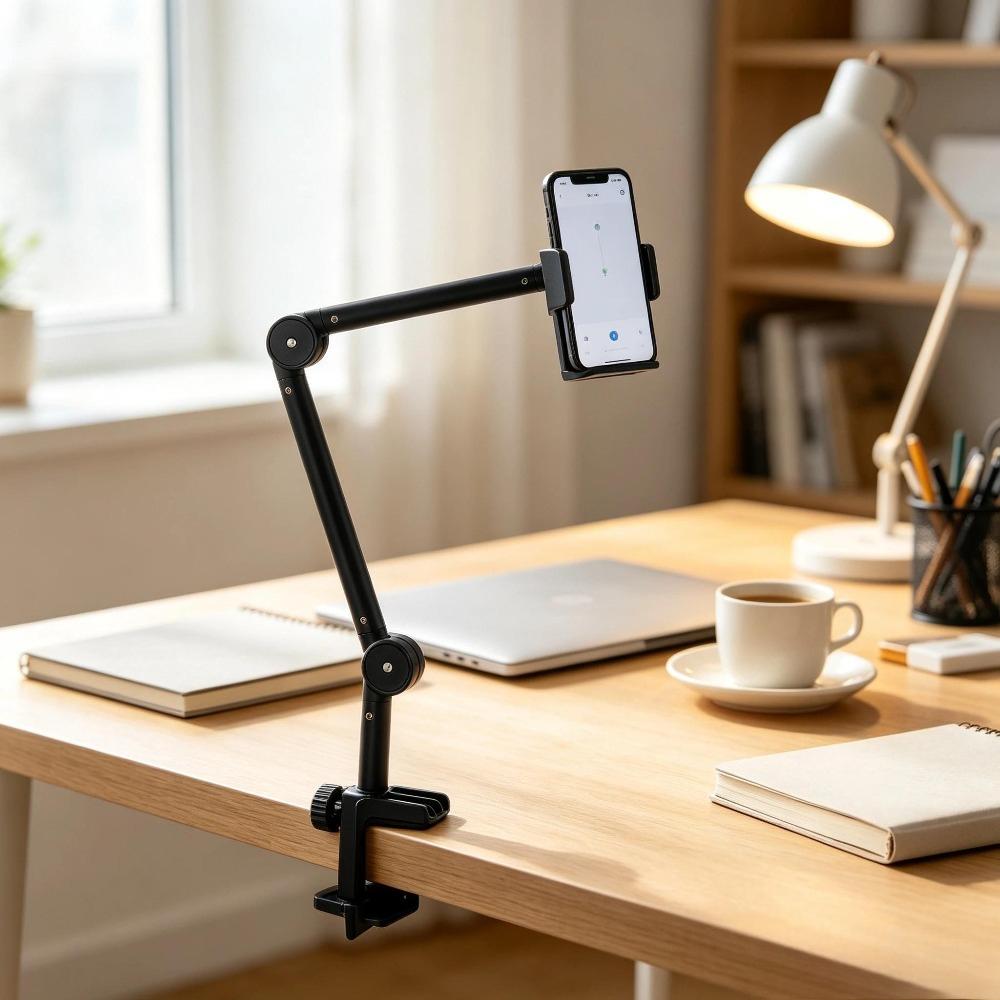 360° Phone Tablet Stand with Foldable Extendable Arm