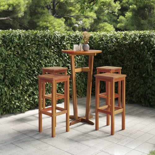4 wood acacia bar stools kitchen dining room furniture wooden bistro chair outdoor garden patio pub stool restaurant counter chair
