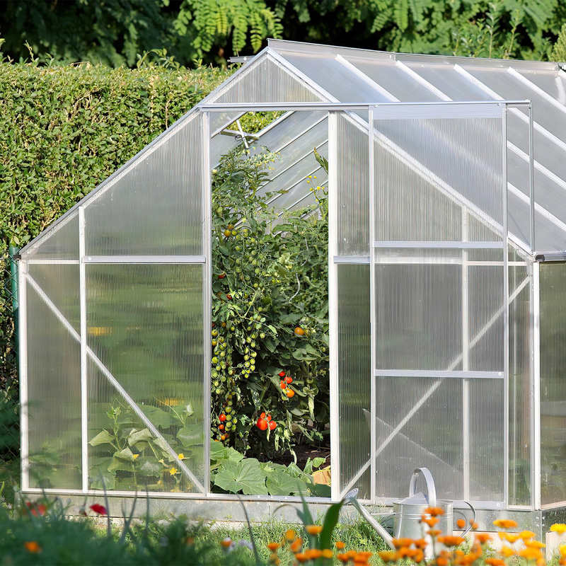 

14pcs 60.5x121cm Polycarbonate Panels - Uv , Transparent Sheets For Greenhouses, Outdoor Covers & Plant Shelf Roofs,10,25 M²