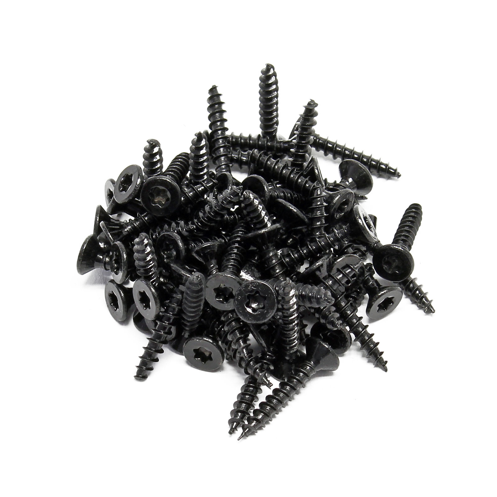 TEMU Wiltec 60x Screws 3.5 X 20 Mm Hexagonal T15 Self-tapping Countersunk Head – In Black – For All Screwing Jobs, E.g. Decking And Mounting Clips,