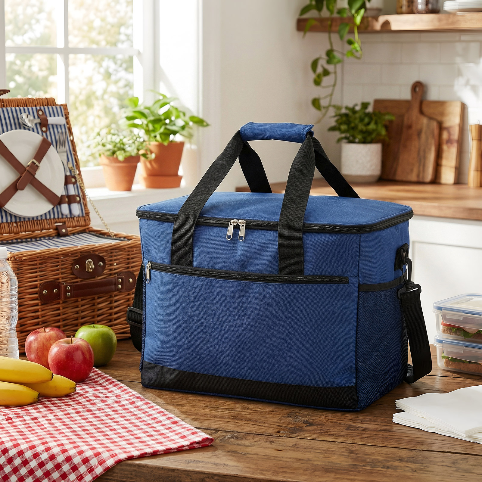 30L Large-Capacity Insulated Picnic Cooler Bag