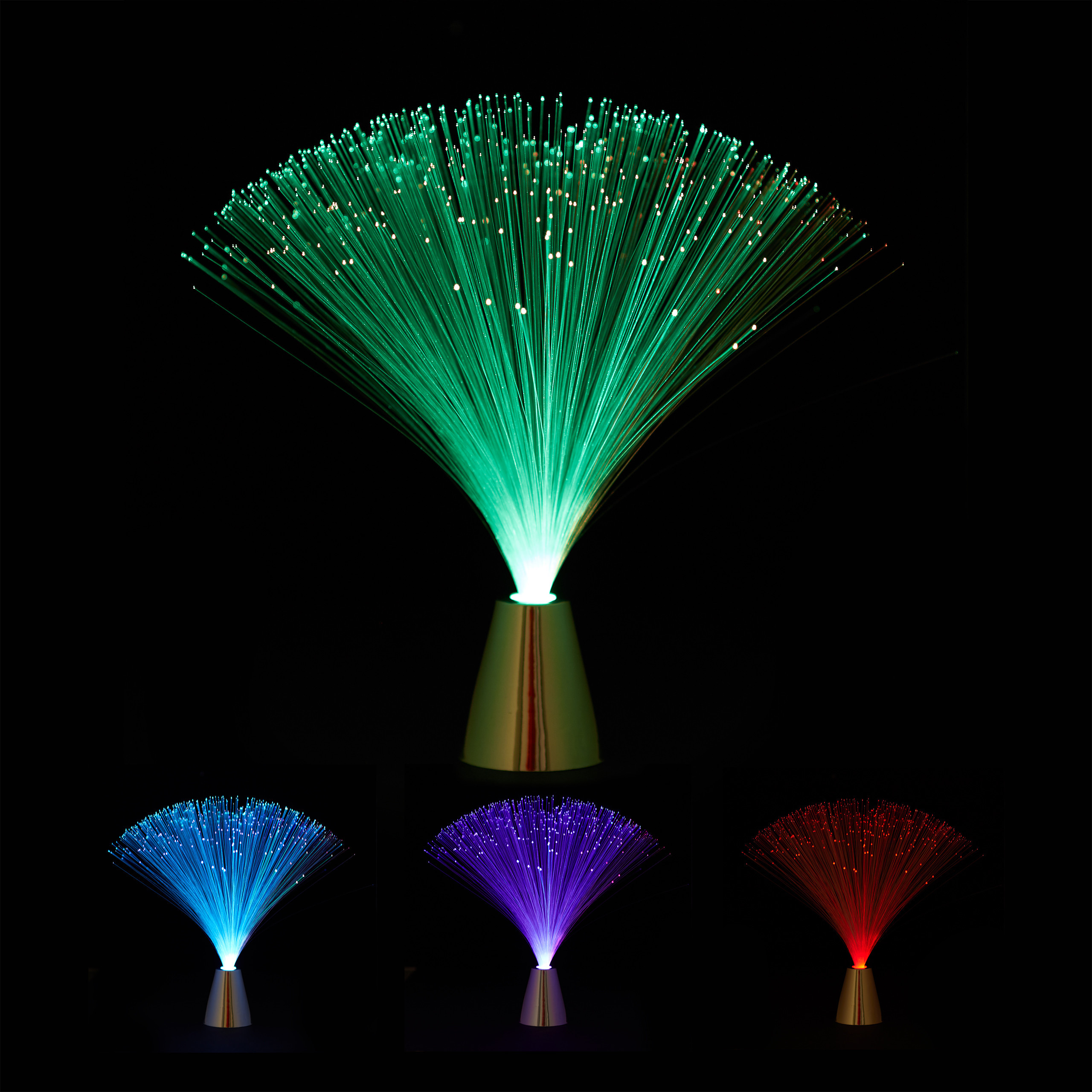 2 Fiber Lamp Color Changing In Silvery
