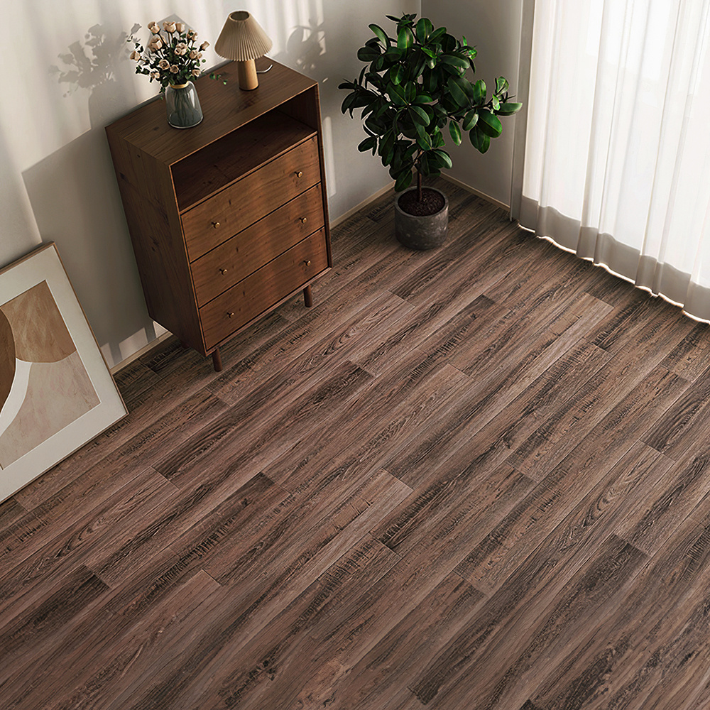 TEMU 36pcs/5.0m² Retro Wood Grain Effect Self-adhesive Vinyl Flooring, Sticky Vintage Pvc Tiles For Home, Living Room, Bedroom, Kitchen, Office