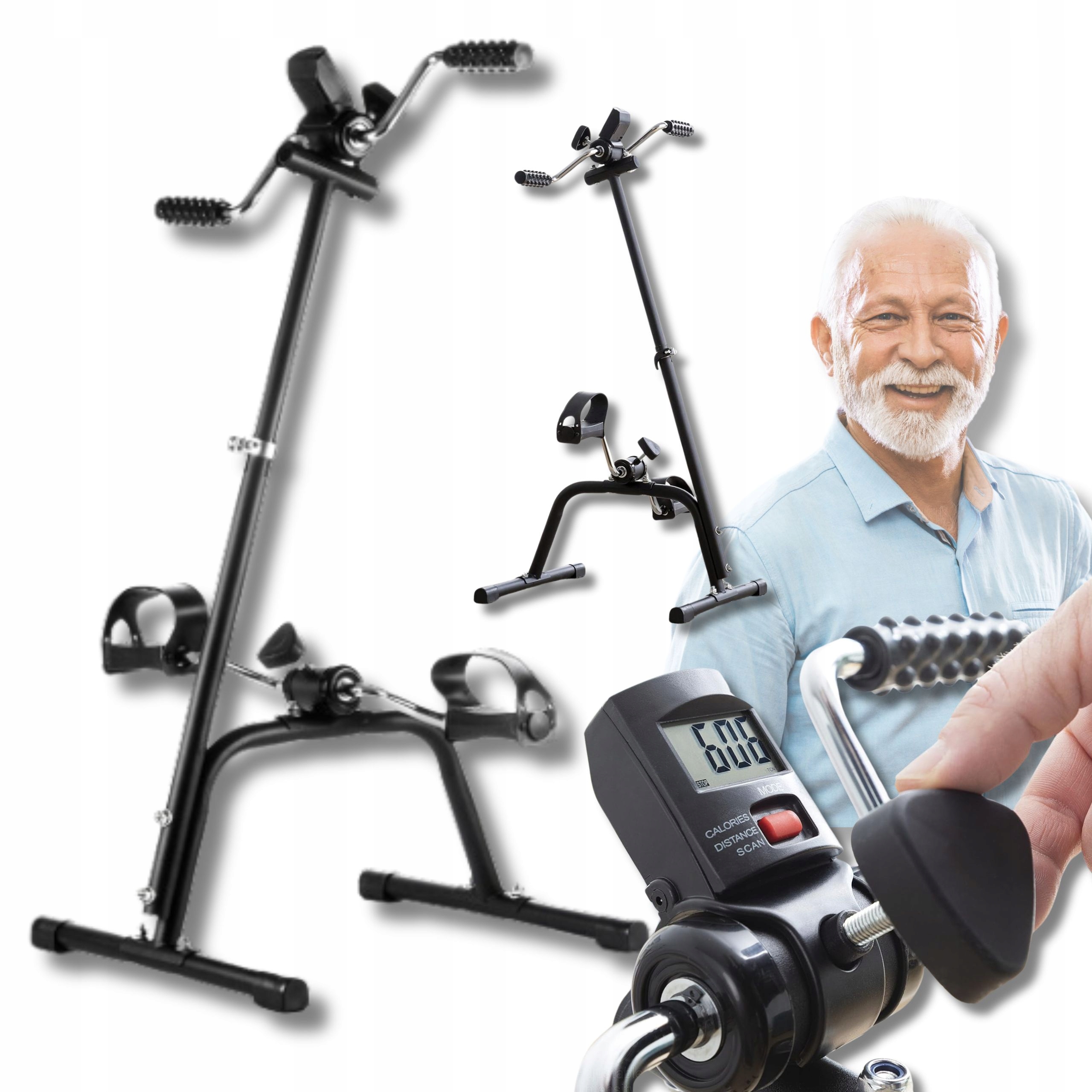 Mini 2-in-1 Training Bike – Arm And Leg Exercises, Adjustable Resistance, Compact, Quiet, And Stable