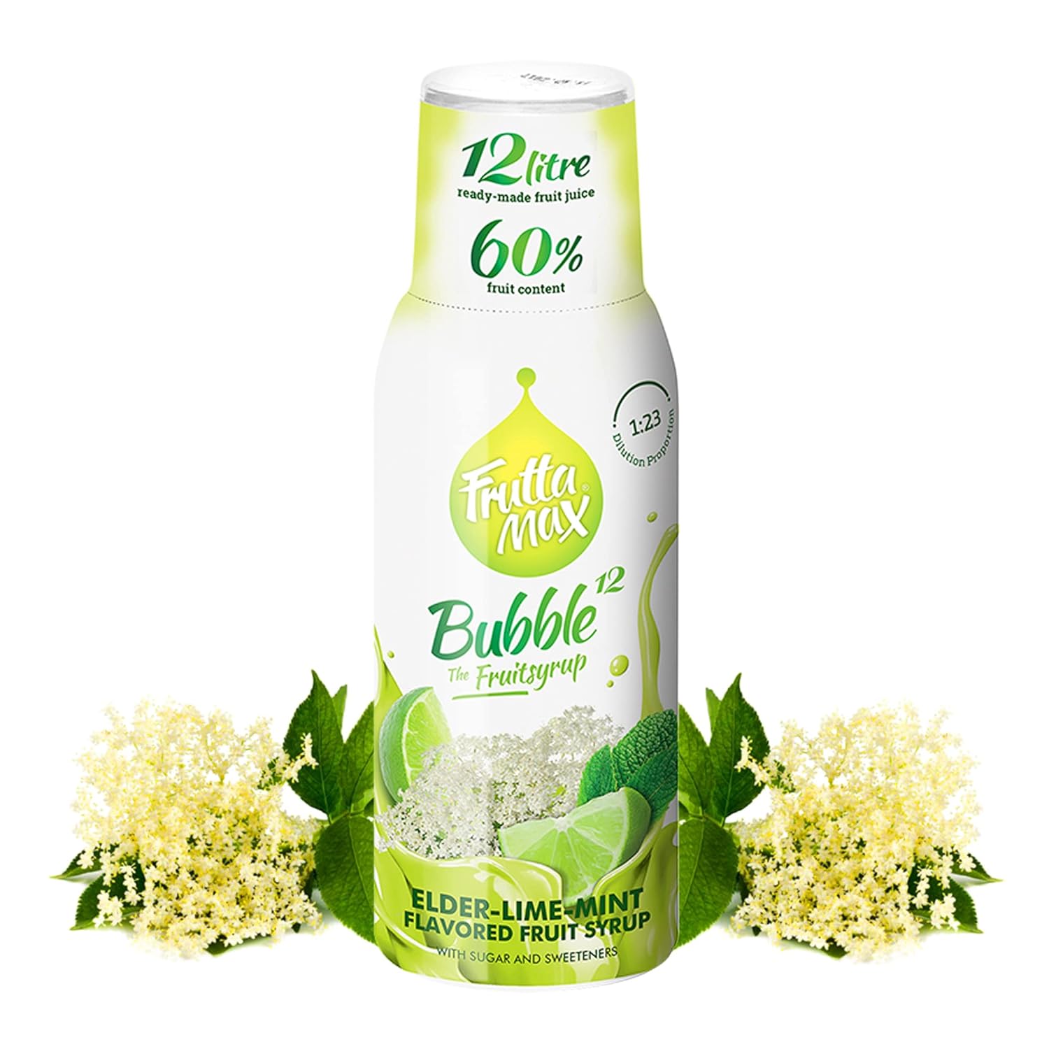 Fruttamax Elderflower-lime-mint Drink Syrup 500ml