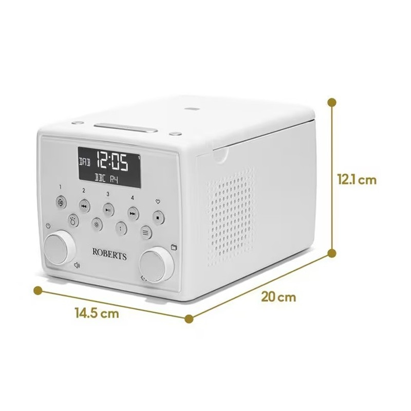 Roberts Sound49 Clock Radio with DAB/DAB+/FM/CD/Bluetooth