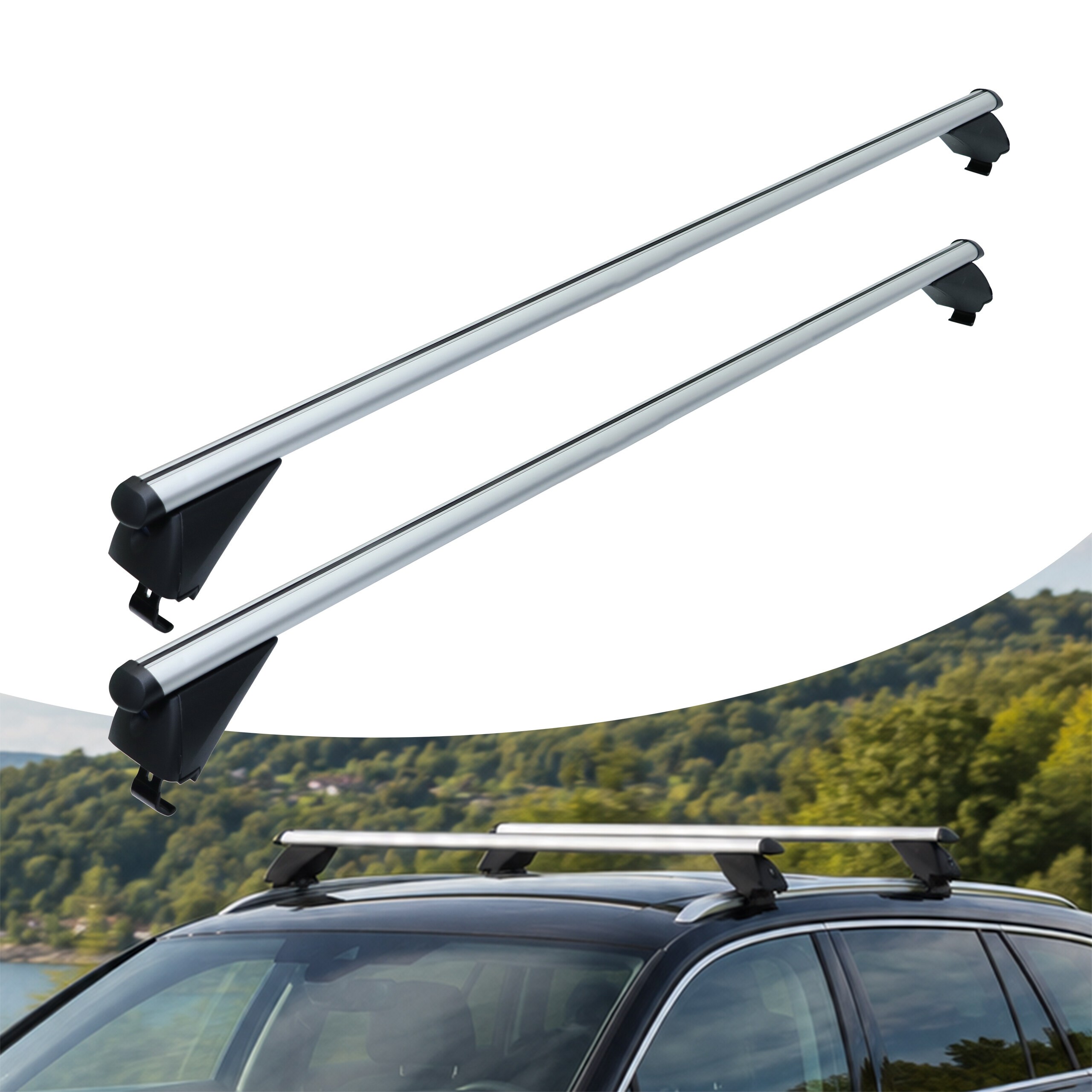 Image of 2 Roof Racks - 124 Cm
