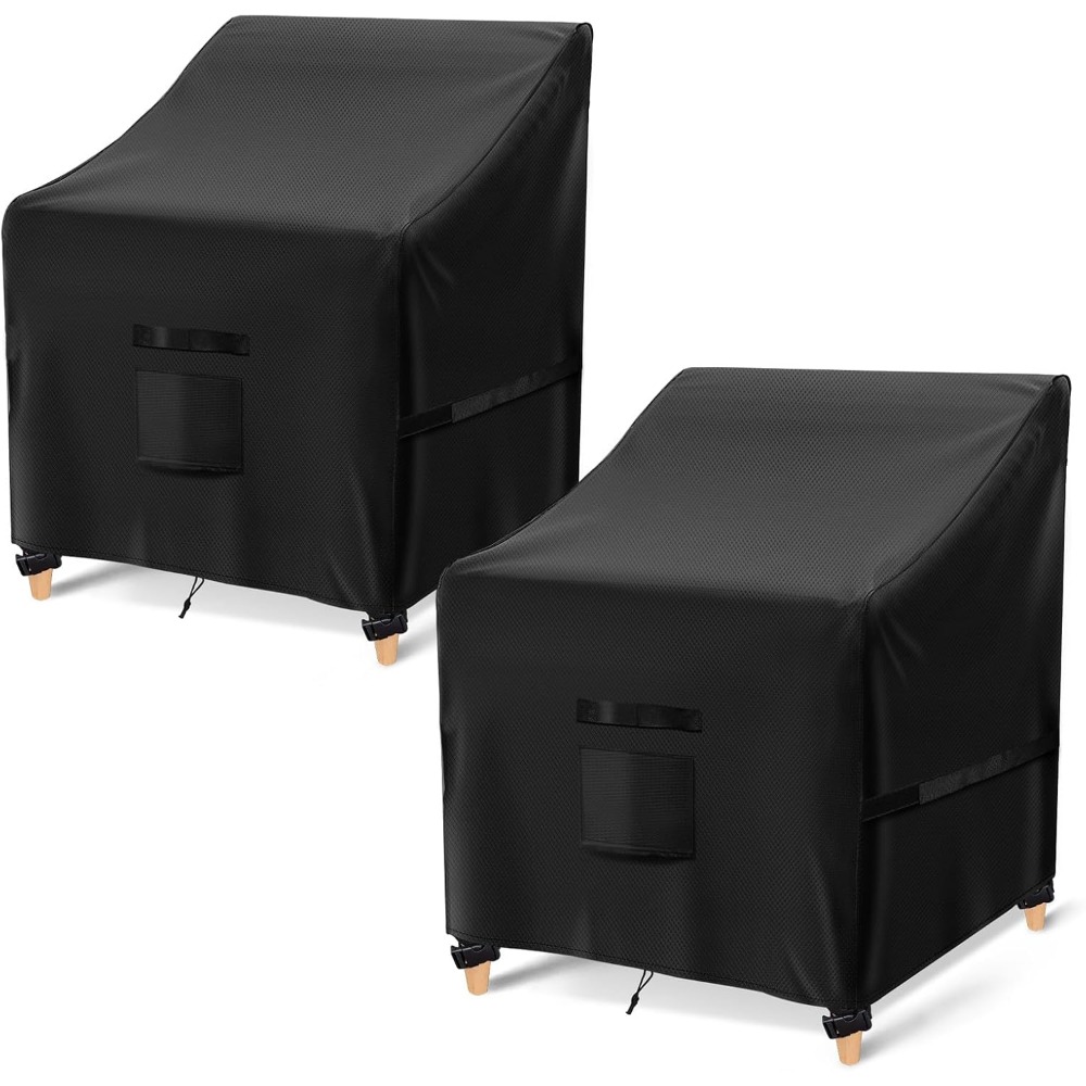 TEMU Garden Chair Covers 2 Pack Outdoor Chair Covers 600d Oxford Fabric Patio Chair Covers