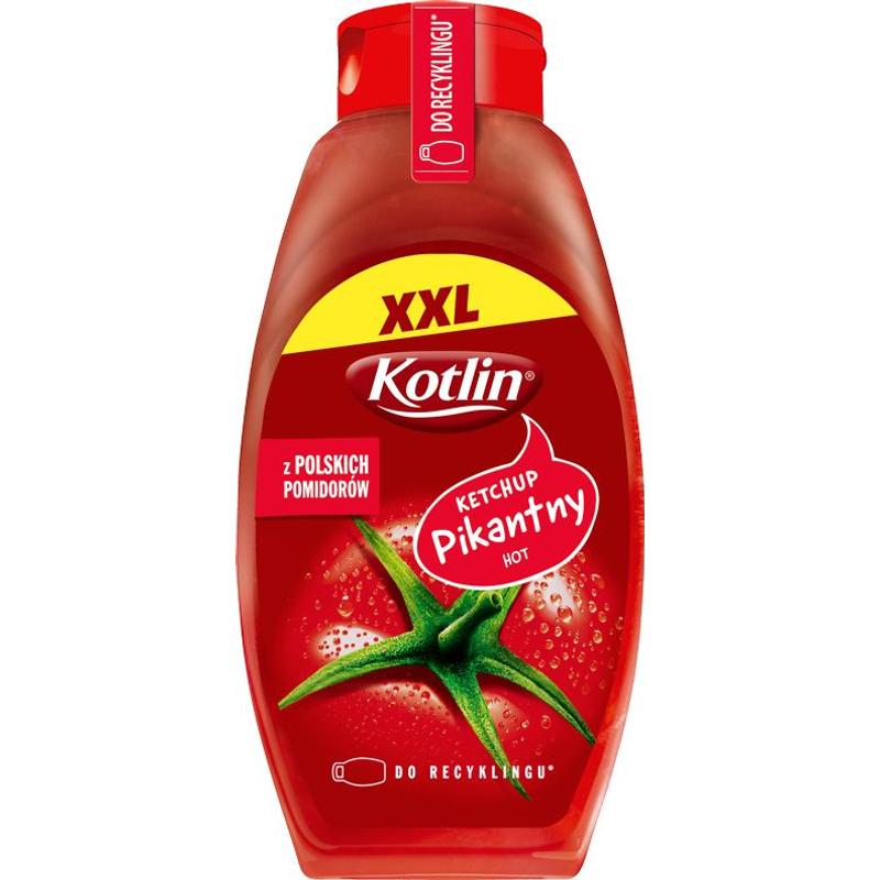 Kotlin XXL Ketchup ostry 950 g: retailer-supplied image