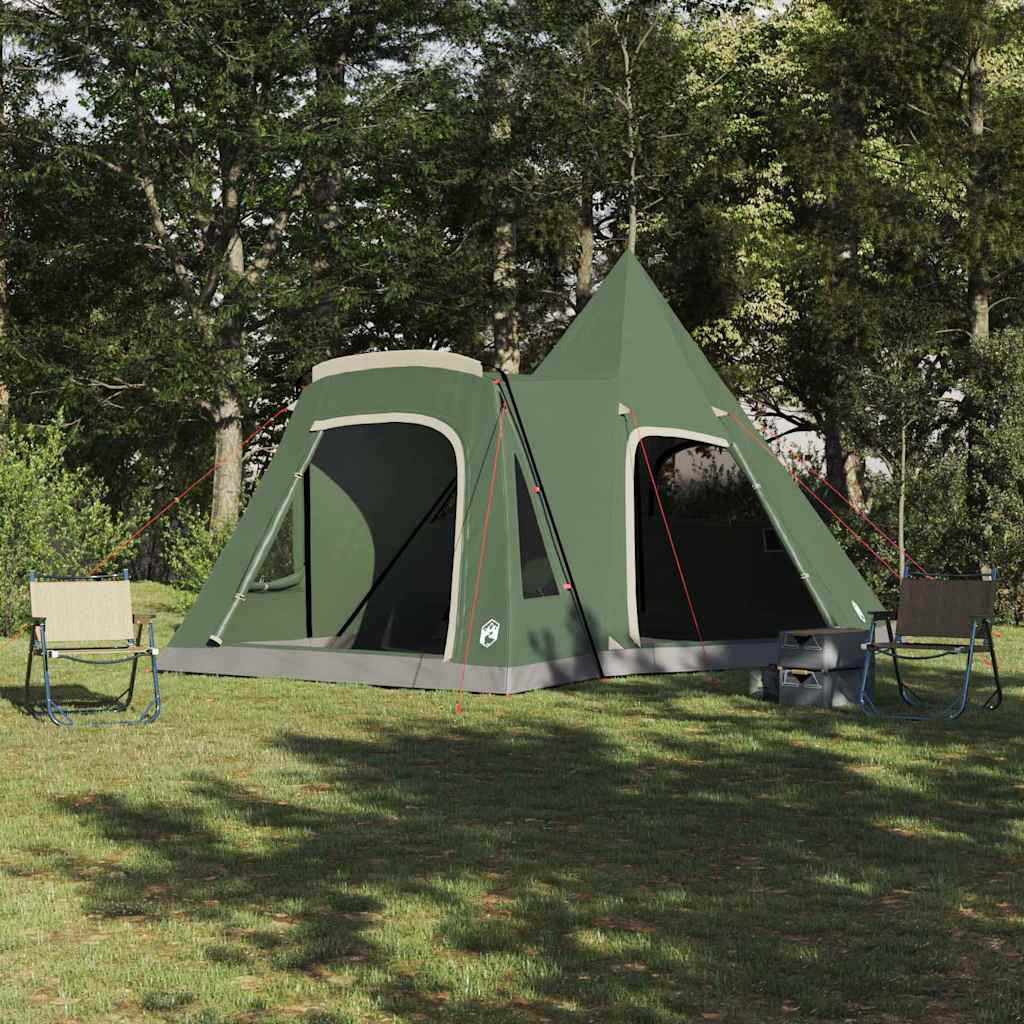 Image of Vidaxl Teepee Tent For , Outdoor Adventure Summer Camping Shelter, Backyard Camping Tent, Modern Camping , Essential Camping Gear, Spacious Protection