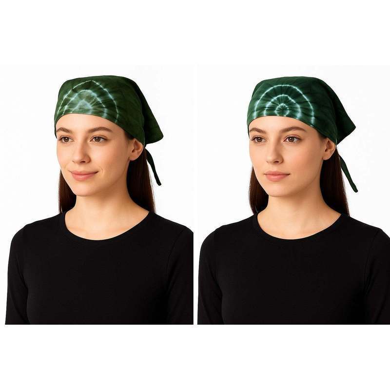 Image of Bandana Headscarf Triangle Headscarf Batik Scarf Summer Light
