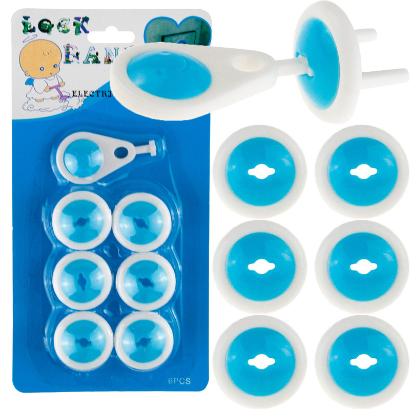 Socket Cover Lock Safety Protection For Electrical Outlets 6pcs