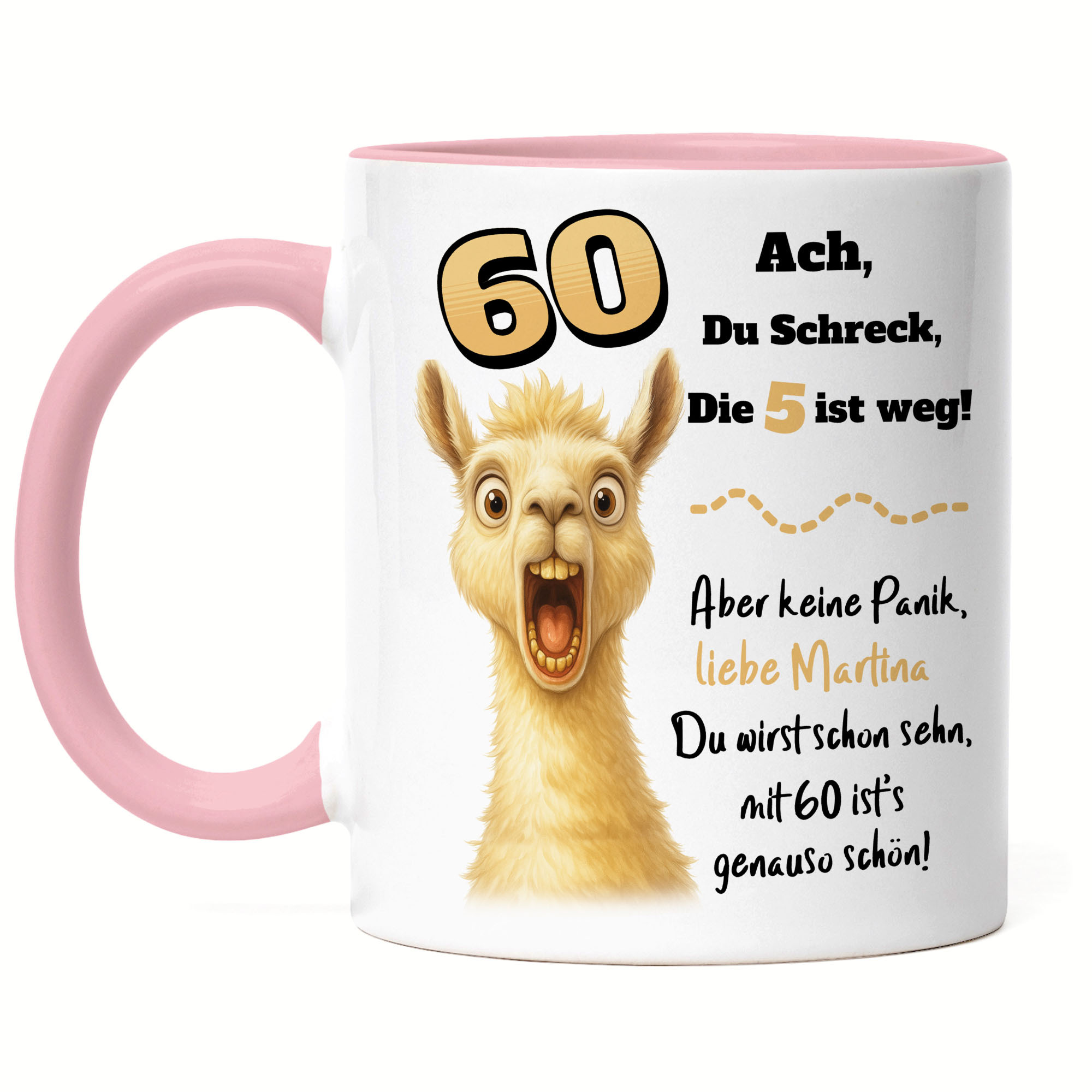60th Birthday Mug - Personalized With Name - Funny Saying ", Is Gone" - Gift For 60 Years Old