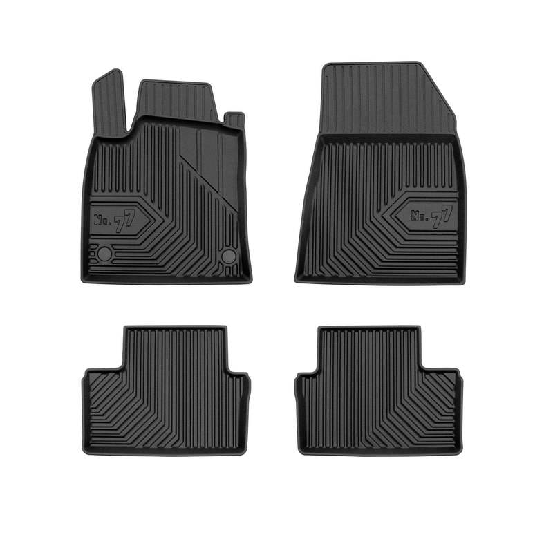 Rubber Floor Mats No.77 For Colt Vii 2023-2025, Tpe, Black, 4-piece Set