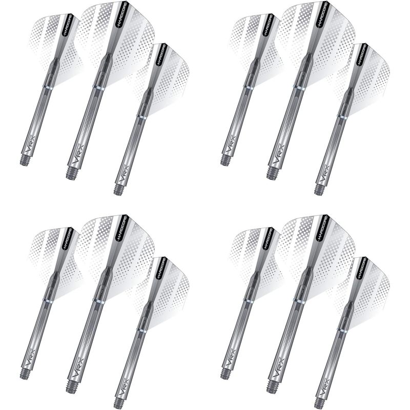 Combinatieset dartflights en shafts - 4 sets per verpakking