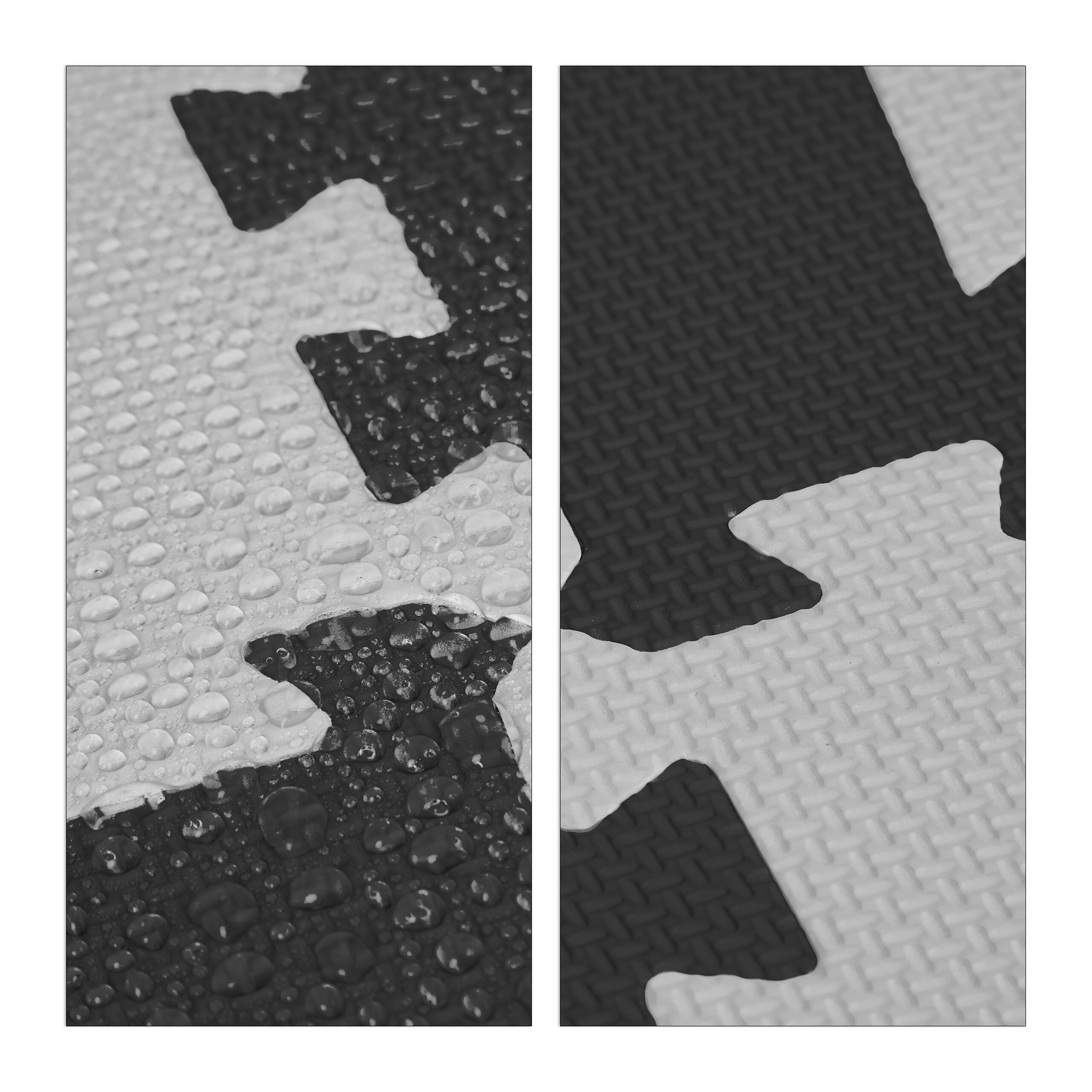 60 X ABC Puzzle Mat in White and Grey