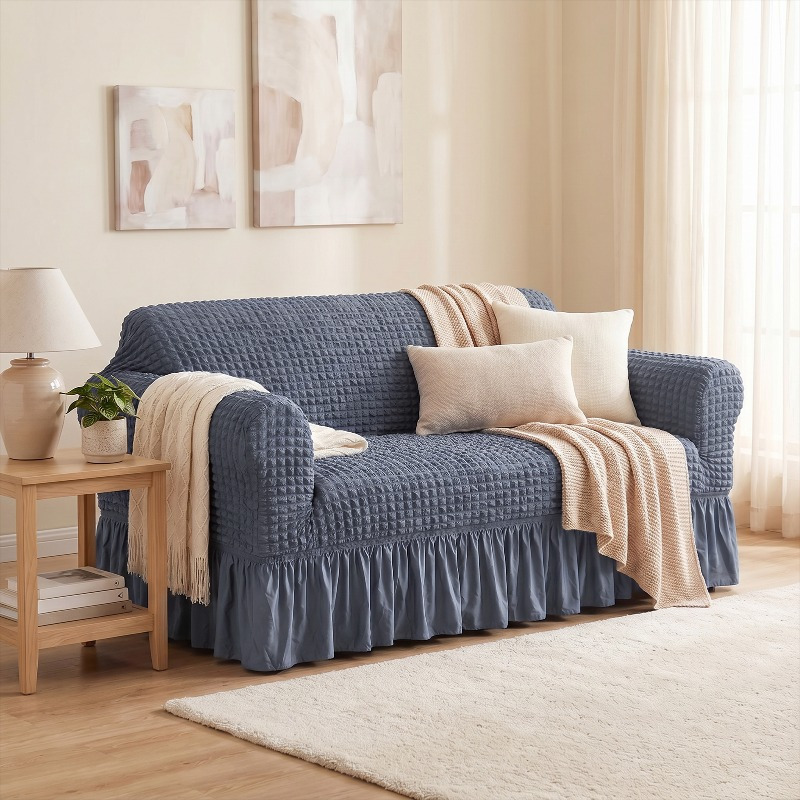 TEMU 1pc Elastic Stretchable Sofa Cover – Non Slip Couch Cover, 1, 2, 3, 4 Seater Polyester Furniture Protector, Anti-slip & Pet-friendly Sofa