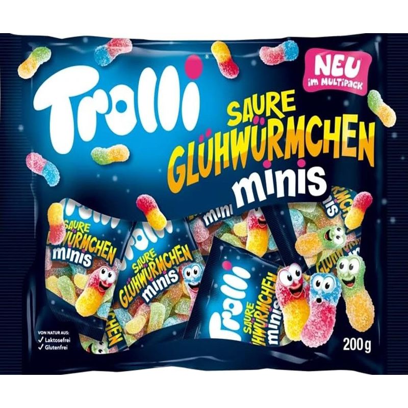 Trolli Sour Glowworm Minis 200g