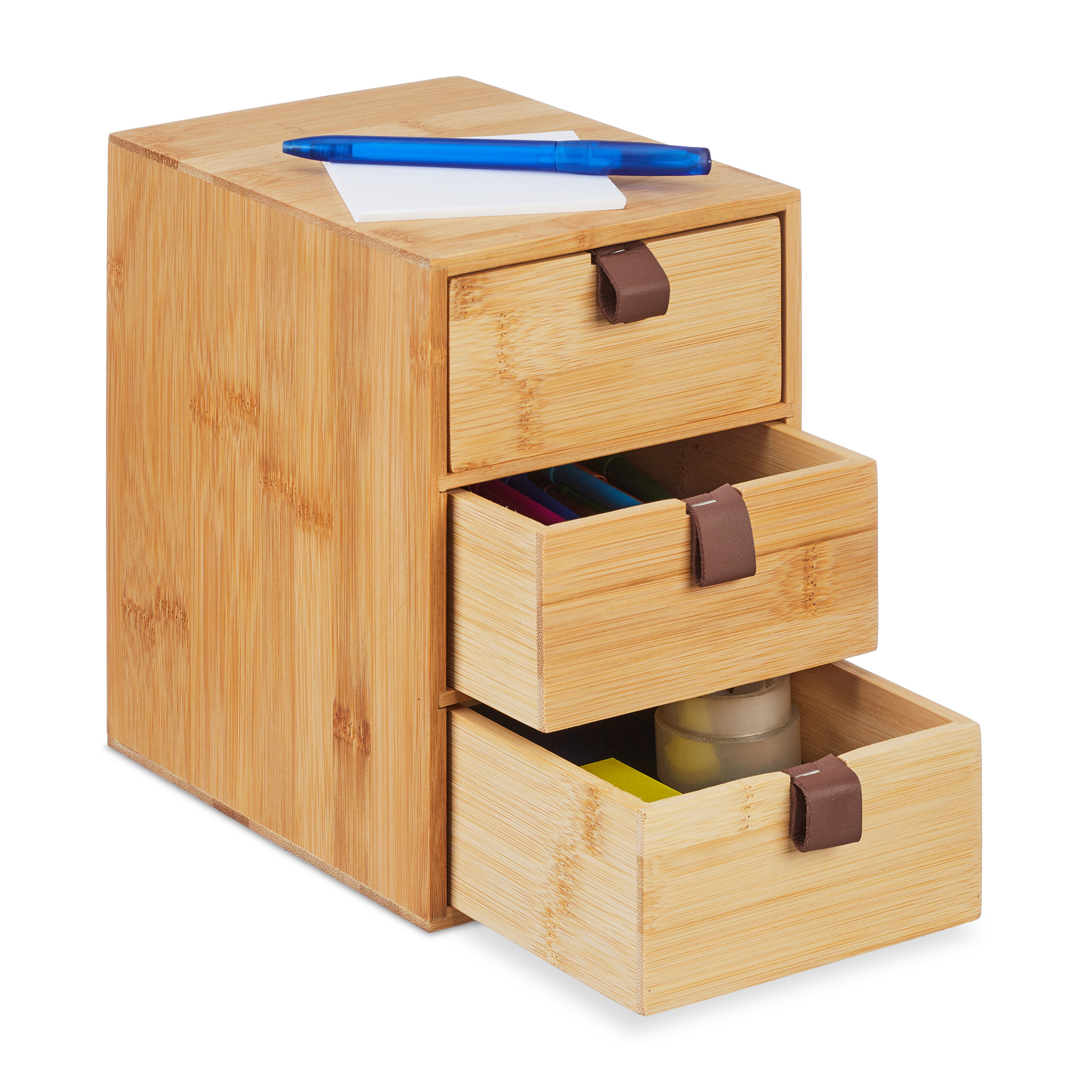 Wooden Desk Organizer - (w)15 X (h)21 X (d)20 Cm