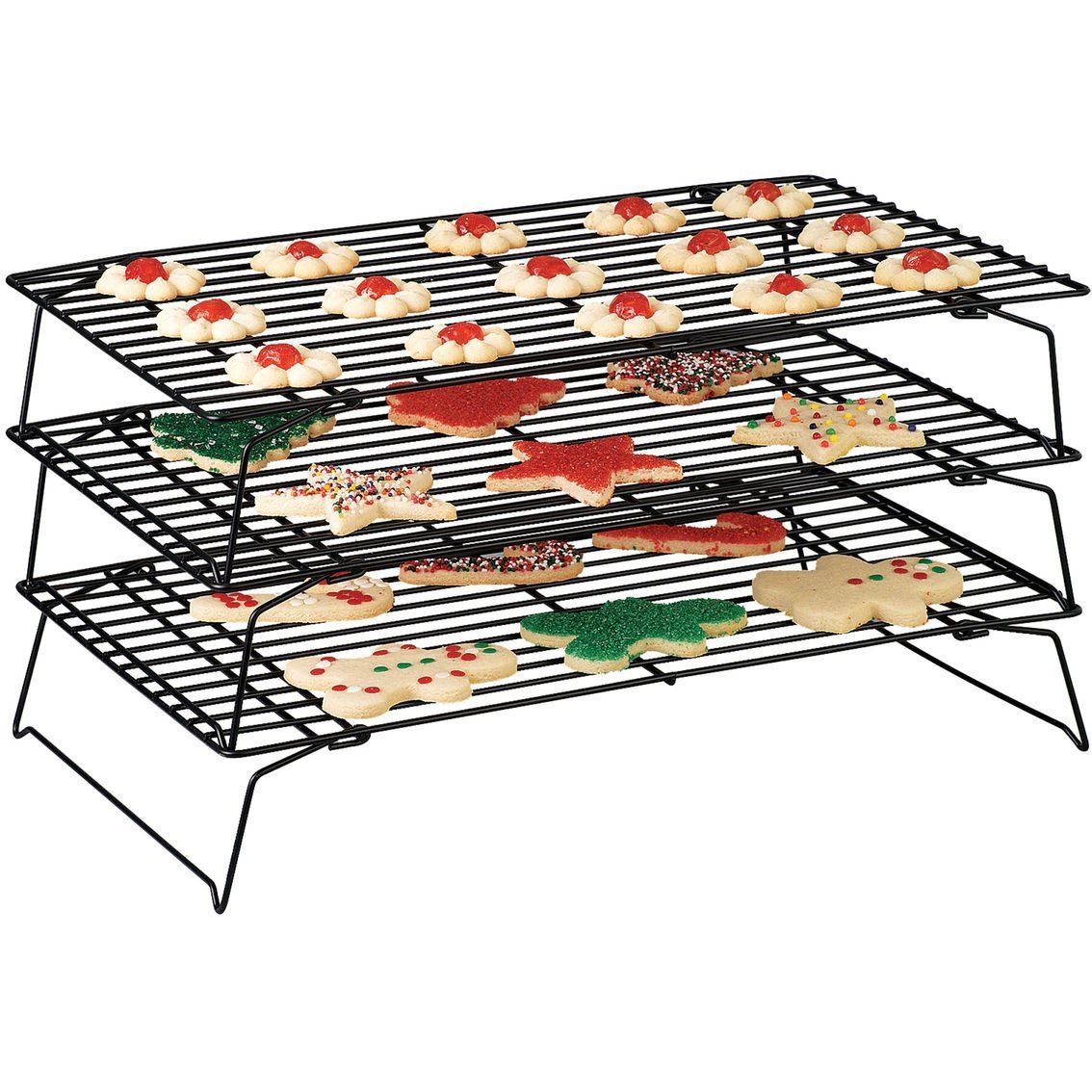 TEMU Cake Cooling Rack For Baking Baked Muffins, & Biscuits 3 Tier Cake Cooling Rack (ll) Tala 3 Tier Cooling Rack For Kitchen