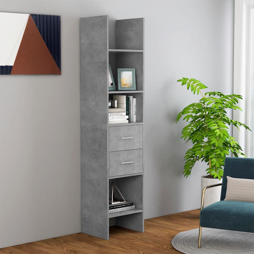 Vidaxl Bookshelf 40x35x180cm Wood Material Standing Shelf