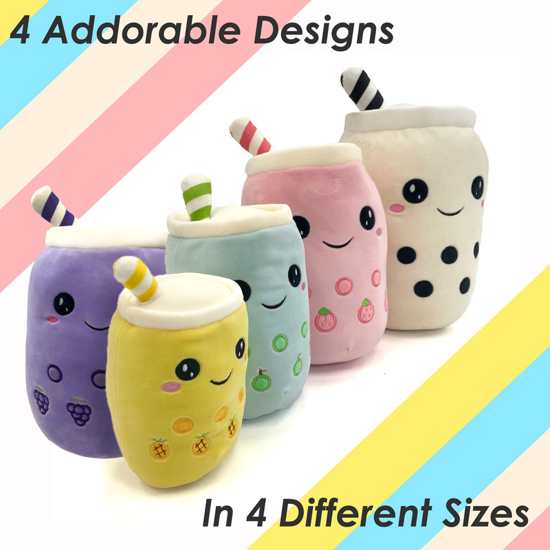 Boba Tea Soft Toy Flavoured Bubble Plush Pillow