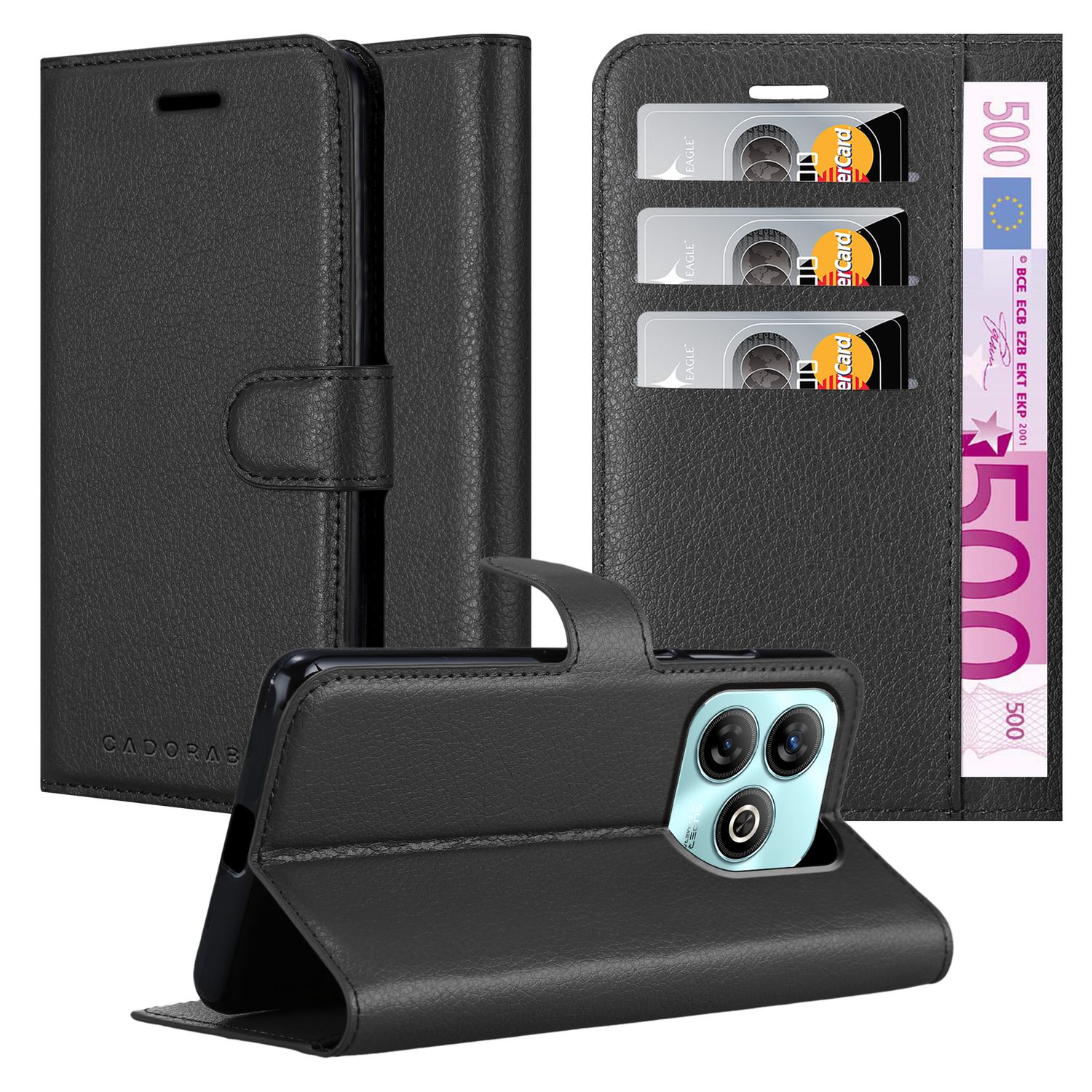 Suitable For Zte Blade A75 4g Case, Protective Case With Magnetic Closure, Stand Function And Card Slot Flip Case Cover Etui Phone Case Book Bag