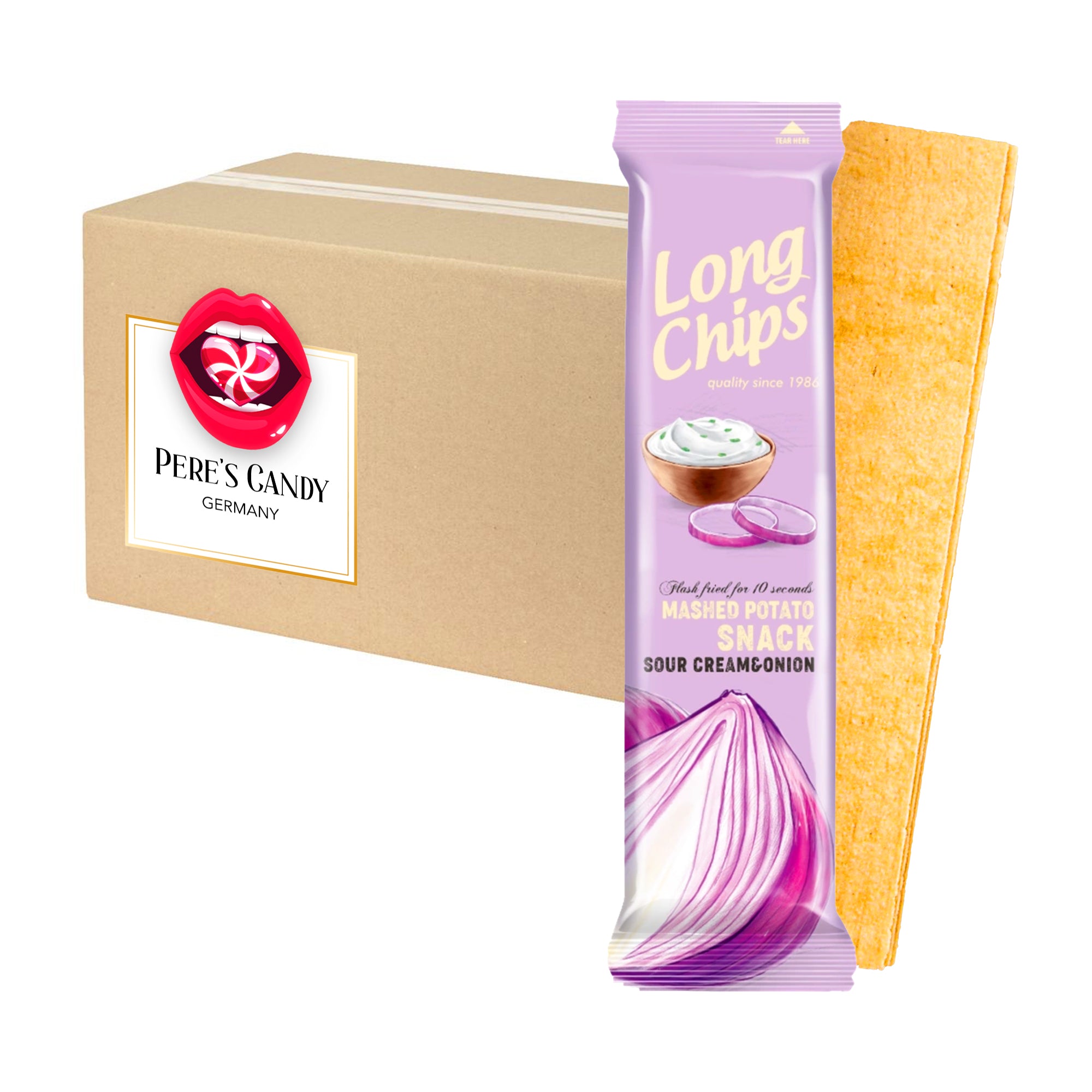 Long Chips Sour Cream & Onion 10x75g