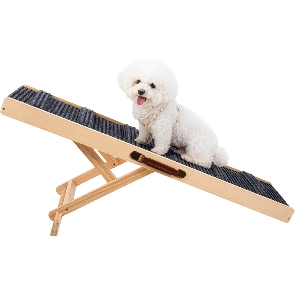 Adjustable Folding Dog Ramp, Non-slip For Dogs Up To 68 Kg, Ramp For Sofa, Bed, And Car