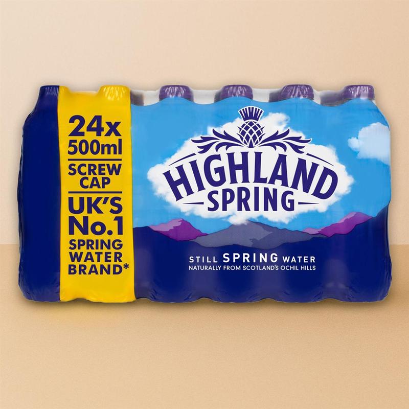 TEMU Highland Spring Still Spring Water 500ml (pack Of 24) | Natural Scottish Still Water | 24 Bottles | Refreshing Everyday Hydration